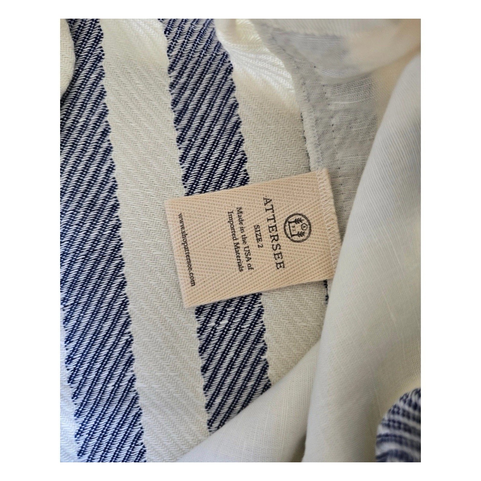 Nwt Attersee The Shorts | Navy Blue Stripe / 2 / M — image 3 of 4